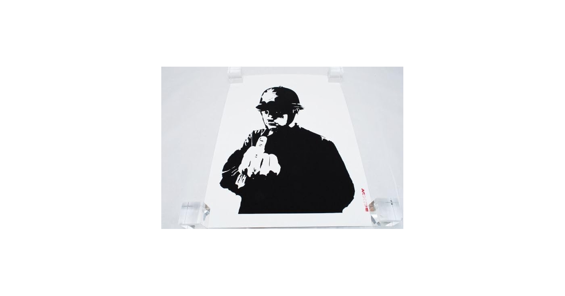 WCP バンクシー RUDE COPPER リプロダクション Banksy（バンクシー）Rude Copper - Pest ControlのCOA付きを